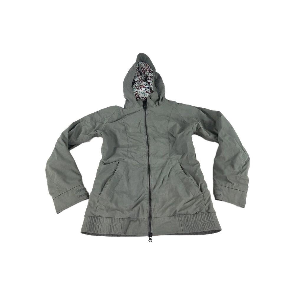 Burton Shaun White Collection Womens Siz Small Green Hooded Ski Snowboard Jacket